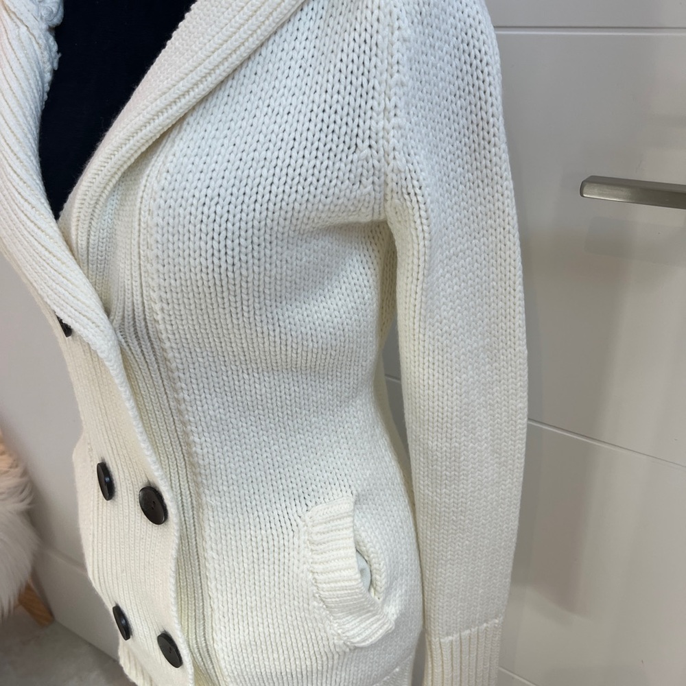 New Beautiful Cream Knit Cardigan - Picture 3 of 4